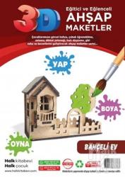Bahçeli Ev Ahşap Maket HK1043