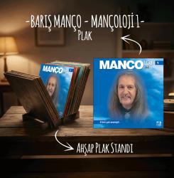 Barış Manço - Mançoloji 1 Plak ve Ahşap Plak Standı