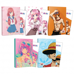 Beşli Flying Kisses-Icecream-Luffy-Violet-Ace Defter ve Ayraç