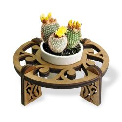 Beton Saksılı Circle Desenli Stand Model 1 HK1636