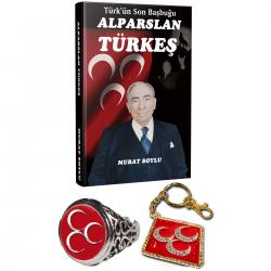 Alparslan Türkeş Kitap Seti 3 Hilal Yüzük&Anahtarlık