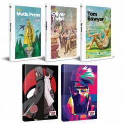 Çocuk Klasikleri 3 Kitap - Naruto ve Sasuke-Itachi Defter