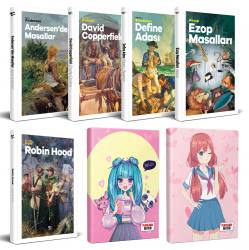 Çocuk Klasikleri 5li Kitap - Flying Kisses ve Catgirl Defter