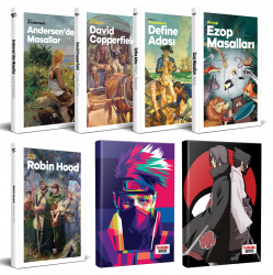 Çocuk Klasikleri 5li Kitap - Naruto ve Sasuke-Itachi Defter