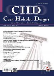 Ceza Hukuku Dergisi Sayı:22 Ağustos 2013