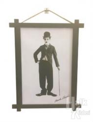 Charlie Chaplin Ahşap Tablo Kod - 000004