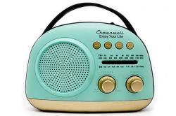 Crownwell Taşınabilir Bluetooth Retro Radyo Arizona Serisi / Blue
