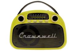 Crownwell Taşınabilir Bluetooth Retro Radyo Arizona Serisi Limon Sarısı (Neon Yeşil) CW030-Y