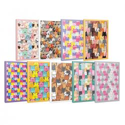 64 Sayfalık Kedi Temalı Defter Seti 9 Defter