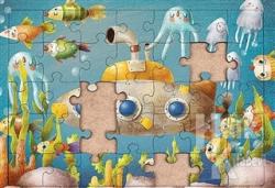 Denizaltı Ahşap Puzzle 35 Parça (XXXV-05)