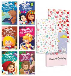 Renkli Dünya Masalları 6 Kitap ve 3 Defter -Aşk Partisi