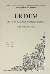 Erdem Atatürk Kültür Merkezi Dergisi Sayı : 16 Ocak 1990 (Cilt 6)
