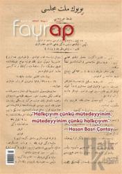 Fayrap Popülist Edebiyat Dergisi Sayı: 99 Ağustos 2017