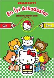 Hello Kitty En İyi Arkadaşlar - Çıkartmalı Boyama Çiz - Boya