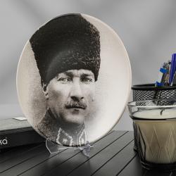 Atatürk Portre Hediyelik / Dekoratif Tabak - Gazi Paşa