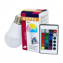 HOPEL ( RGB & KUMANDALI ) ( 12W & E27 ) LED AMPUL