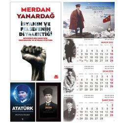 İsyanın ve Felsefenin Diyalektiği ve Yüzyılların Lideri Atatürk - Kalpaklı Ajanda - Sakarya Duvar Takvimi Kitap|Edebiyat|Roman|Türkiye Roman