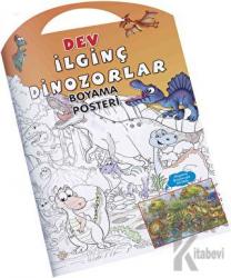 İlginç Dinozorlar Dev Boyama Posteri