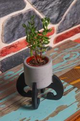 HK Dekor Mia Ayaklı Beton Saksı