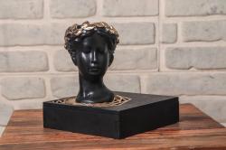 Helen Ahşap Standlı Beton Saksı Orta Boy HK1573