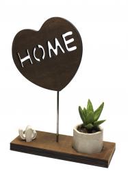 Kalp Home, Altıgen Beton Saksı ve Beton Kaktüs HK1577