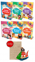Korsanlar Boyama - Korsan Gemisi Maketi Hediyeli 6 Kitap