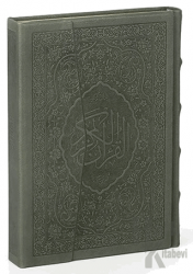 Kur'an-ı Kerim Hamid Aytaç Hatlı Çanta Boy, 5 Renk, Hakiki Deri Cilt Yeşil (Kod:1562) (Ciltli)