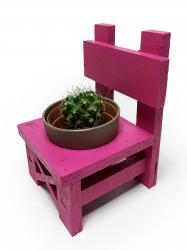 Lora Sandalye Fuşya Çiçeklik HK0214-9034