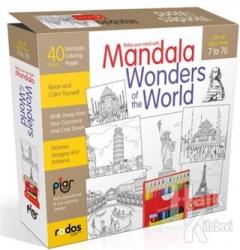 Mandala, Wonders Of The World - For All Ages From 7 To 70 - A12-Piece-Colored Pencil Set is Included