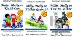 Mily Moly Serisi ( 3 adet) Tuz Ve Biber / Bisiklet Gezintisi / Küçük Can (El yazısı) (Ciltli)