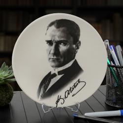 Atatürk Portre Hediyelik / Dekoratif Tabak - Mareşal