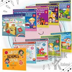Okul Öncesi Çocuklar için Zeka ve Dikkat Geliştiren Rengarenk Oyunlar (10 Kitap)