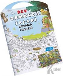 Ormanda Safari Dev Boyama Posteri (Ciltli)