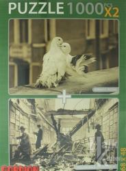 Puzzle Romantic Pegeons - Holland House London Library Puzzle (X 2 1000) Parça