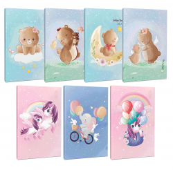 Rüyalar Alemi 7li 64 Sayfa Çizgili Okul Defteri Seti -2