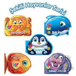 Şekilli Deniz Hayvanları Serisi Seti - 5 Kitap Takım