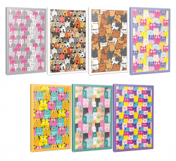 Sivri Kulaklar 7li 64 Sayfa Çizgili Okul Defteri Seti -4