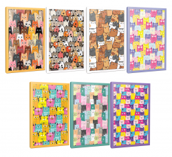 Sivri Kulaklar 7li 64 Sayfa Çizgili Okul Defteri Seti -5