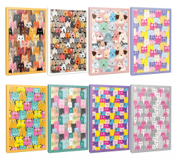 Sivri Kulaklar 8li 64 Sayfa Çizgili Okul Defteri Seti -2