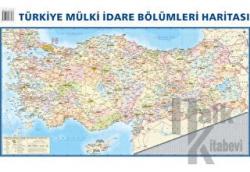 Türkiye Mülki İdare Bölümleri Fiziki Haritası 50x70 (Çift Taraflı)
