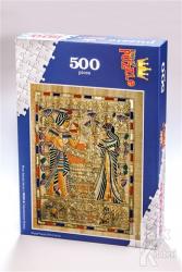Tutankamon Sunuş (500 Parça) - Ahşap Puzzle Mısır Sanatı Serisi - (MS02-D)
