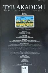 TYB Akademi Dergisi Sayı: 21 Eylül 2017 İsrail