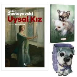 Uysal Kız - Fyodor Dostoyevski ve Dekoratif Köpek Kalemlik - Minik Dostlar Planlama Defteri