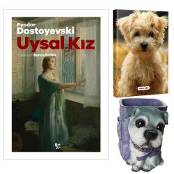Uysal Kız - Fyodor Dostoyevski ve Dekoratif Köpek Kalemlik - Neşeli Yüz Planlama Defteri