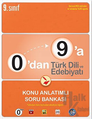 0'dan 9'a Türk Dili ve Edebiyatı Konu Anlatımlı Soru Bankası - Halkkit