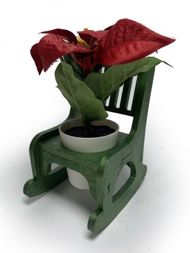 Lora Sallanan Sandalyeli Çiçeklik, Çimen Yeşili