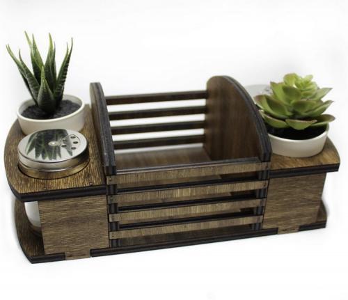 Orta Gözlü 4 Saksılık Yuvalı Çiçeklik - Halkkitabevi