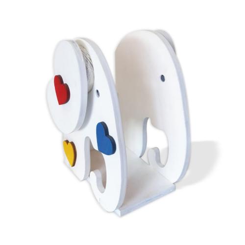 Fil Desenli Ahşap Kütüphane - Halkkitabevi