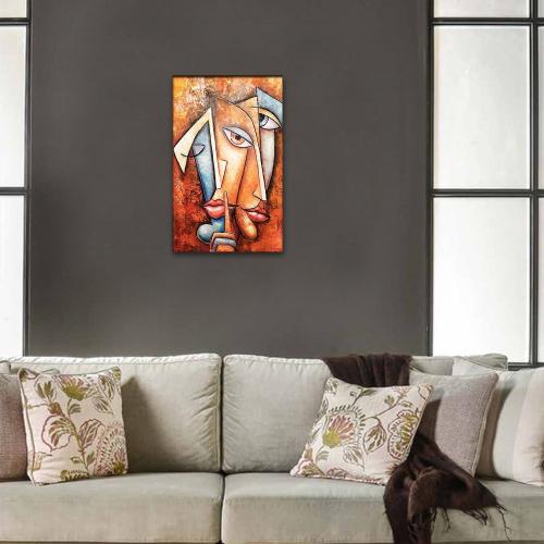 Vera İkiz Yüzler Baskılı Ahşap Tablo - Halkkitabevi