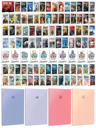108 Dünya Klasiği ve Pastel Çizgisiz Defter Seti -1 - Halkkitabevi